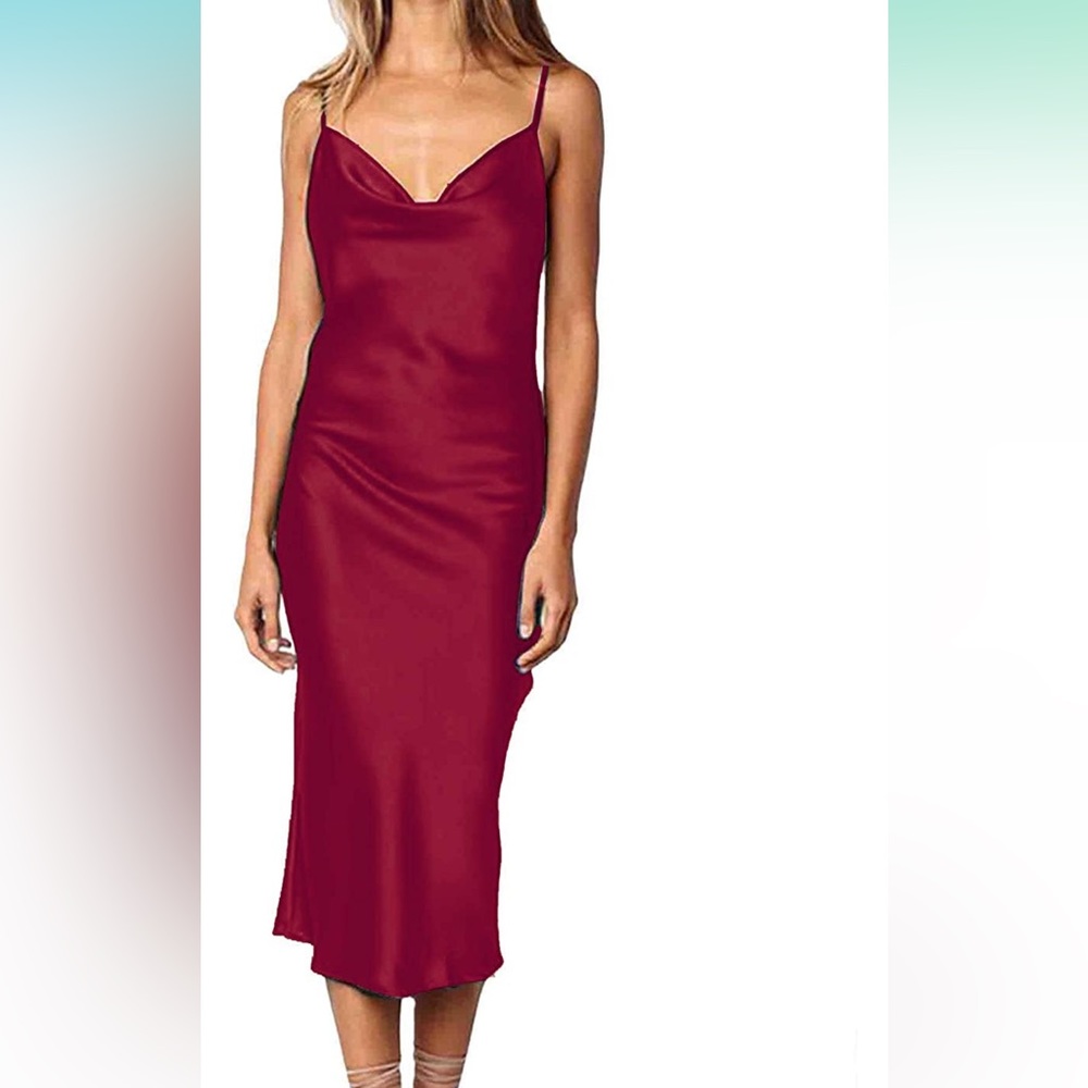 Silky Red Dress - Great Condition